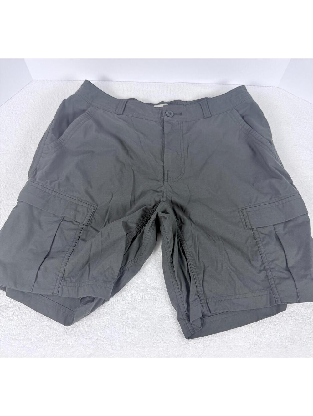 REI Co-op Men’s Cargo Shorts Gray Outdoor Hiking Utility Size 34